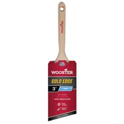 Wooster Gold Edge 3 in. W Angle Polyester Blend Paint Brush