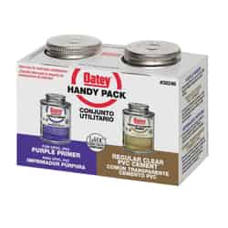 Oatey Handy Pack Clear/Purple Primer and Cement For PVC 4 oz