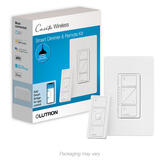 Lutron Caseta White 150 W Wireless Dimmer Switch w/Remote Control 1 pk