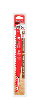 Diablo Demo Demon 9 in. L x 1 in. W Carbide Tipped 3 TPI 3 pk Reciprocating Saw Blade