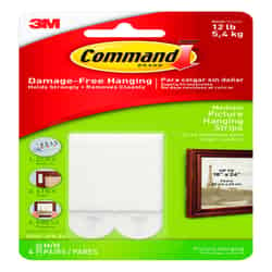 3M Command White Picture Hanging Strips 12 lb 8 pk