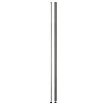 Honey Can Do 72 in. H x 1 in. D x 1 in. W Steel Shelf Pole with Leg Levelers