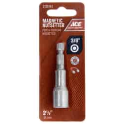 Ace 3/8 in. drive x 2-1/2 in. L Chrome Vanadium Steel 1/4 in. Quick-Change Hex Shank Magnetic Nu