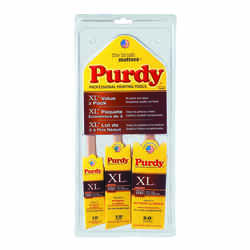Purdy 1, 1-1/2 and 2 in. W XL Multi-Packs Assorted Polyester Paint Brush Set