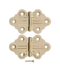 Ace 1.4 in. W x 1-1/4 in. L Satin Brass Brass Cabinet Hinge 2 pk