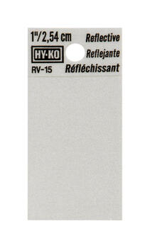 Hy-Ko Reflective 1 in. Vinyl Blank Special Character Self-Adhesive Black