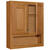 Continental Cabinets 28 in. H x 23-1/4 in. W x 7-3/16 in. D Square Oak Bath Storage Cabinet