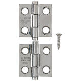 Ace .9 in. W x 1 in. L Stainless Steel Steel Narrow Hinge 2 pk