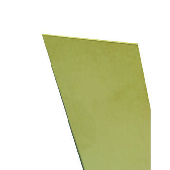 K&S 0.025 in. thick x 6 in. W x 12 in. L Brass Sheet Metal