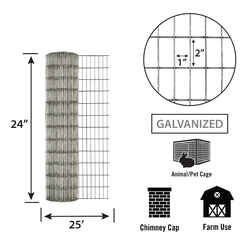 Garden Zone 24 in. W Steel Wire Cage