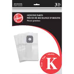 Hoover Vacuum Bag For All Hoover Canister cleaners using Type K bags 3 pk