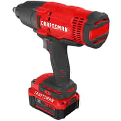 Craftsman 20V MAX 1/2 in. Square Cordless Impact Wrench Kit 20 volt 2500 ipm 330 ft./lbs.
