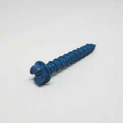 Ace 1/4 in. x 1-3/4 in. L Slotted Hex Washer Head Ceramic Steel Masonry Screws 18 pk