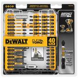 DeWalt Impact Ready Multi Size in. x 3/8 in. L Screwdriver Bit Black Oxide 40 pc. 1/4 in.