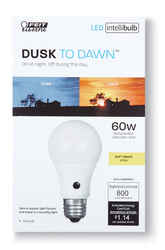 Feit Electric Intellibulb A19 E26 (Medium) LED Dusk to Dawn Bulb Natural Light 60 Watt Equivalence 1