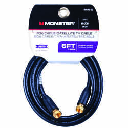 Monster Cable Hook It Up Video Coaxial Cable 6 ft.