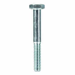 HILLMAN 1/4 in. Dia. x 2 in. L Heat Treated Zinc Steel Hex Head Cap Screw 100 box