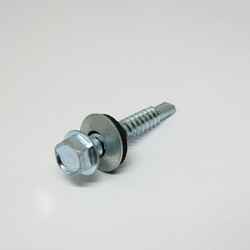 Ace 12-14 Sizes x 1-1/2 in. L Hex Zinc-Plated Hex Washer Head Steel 1 lb. Self-Sealing Screws