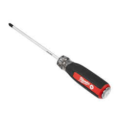 Milwaukee 6 in. Phillips Demolition Screwdriver Chrome-Plated Steel Cushion Grip 1 pc. Red #2