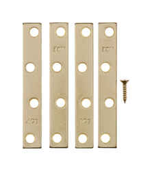 Ace 4 in. H x 0.625 in. W x .72 in. L Bright Brass Mending Brace