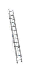 Werner 24 ft. H X 17.33 in. W Aluminum Extension Ladder Type 1 250 lb