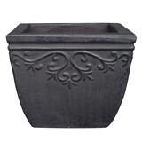 Southern Patio 6.69 in. H x 8.27 in. W x 8.27 in. L Gray Ceramic Lylah Planter