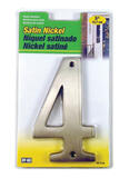 Hy-Ko 5 in. Silver 4 Number Nickel Nail-On