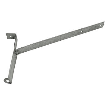 Genova 0.143 inch H X 0.143 inch W X 0.22 inch L White Galvanized Gutter Strap Hanger