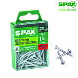 SPAX No. 6 x 1-1/4 in. L Phillips/Square Flat Zinc-Plated Steel Multi-Purpose Screw 35 each