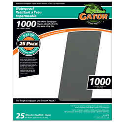 Gator 11 in. L X 9 in. W 1,000 Grit Silicon Carbide Waterproof Sandpaper 1 pk