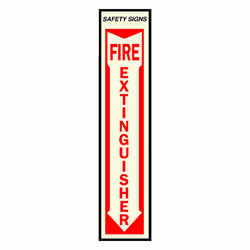 Hy-Ko Glow -In-The-Dark English White Informational Sign 19 in. H x 4 in. W