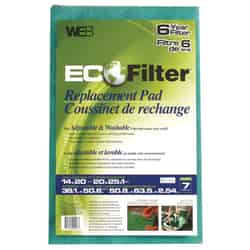 Web Eco Filter 20 in. W X 25 in. H X 1 in. D Polyester 7 MERV Pleated Air Filter