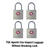 Master Lock 7/8 in. H X 7/16 in. W X 7/8 in. L Steel Key Luggage Lock 4 pk Keyed Alike