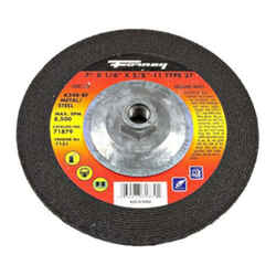 Forney 7 in. Dia. x 5/8 in. x 1/4 in. thick Aluminum Oxide Metal Grinding Wheel 8500 rpm 1 pc.