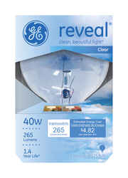 GE Lighting Reveal 40 watts G25 Incandescent Bulb 265 lumens White Globe 1 pk