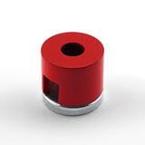 Master Magnetics .375 Dia. in. Alnico Work Holding Magnet 1.5 lb. pull 5.5 MGOe Red 1 pc.