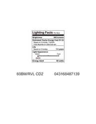 GE Lighting Reveal 60 watts B13 Incandescent Bulb 485 lumens Cool White Decorative 2 pk