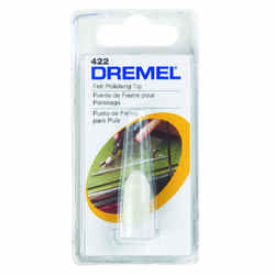 Dremel 3/8 in x 1 in. L x 3/8 in. Dia. Felt Polishing Tip 1 pk Metal