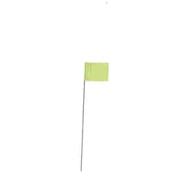 C.H. Hanson 15 in. Fluorescent Lime 10 Polyvinyl Marking Flags