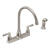 Moen Banbury Banbury Two Handle Stainless Steel Kitchen Faucet Side Sprayer Included