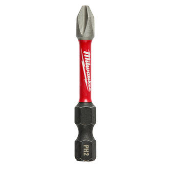 Milwaukee SHOCKWAVE 2 in. L x #2 1/4 in. Hex Shank 1 pc. Screwdriver Bit Phillips Steel Impa