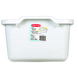 Rubbermaid 12-3/4 in. W x 7-3/4 in. H x 12-3/4 in. W x 15-1/2 in. L x 7-3/4 in. H Plastic Dish Pan