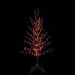 Santa's Best Twig Tree Lighted Halloween Decoration 24 in. W x 24 in. L x 36 in. H 1 pk
