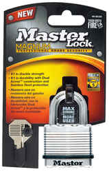 Master Lock 1-9/16 in. H x 1-3/4 in. W x 1-3/4 in. L Steel Dual Ball Bearing Locking Padlock Key