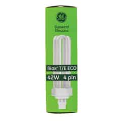 GE Lighting Ecolux 42 watts T4 6.4 in. Warm White Fluorescent Bulb Triple Biax 1 pk 3200 lumen