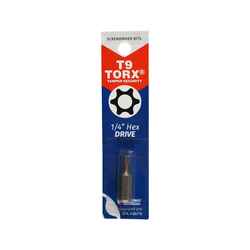 Best Way Tools TORX Torx 1/4 in. x 1 in. L Screwdriver Bit 1/4 in. Hex Shank 1 pc. Carbon Stee