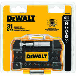 DeWalt Security Multi Size in. 1/4 in. Screwdriver Bit 31 pc.