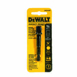 DeWalt 3 in. L x 1/4 in. Socket Impact Adapter Steel 1 pc.