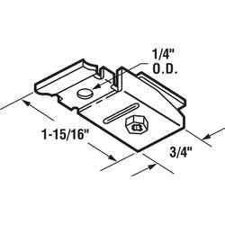Prime-Line Brass-Plated Silver Steel Bracket 1 pk
