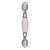 Amerock Allison Allison Cabinet Pull 3 in. White/Polished Chrome 1 pk